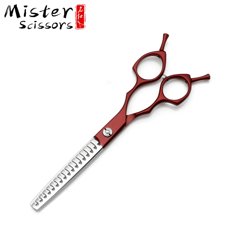 Pet Grooming Straight Chunker Paint Red